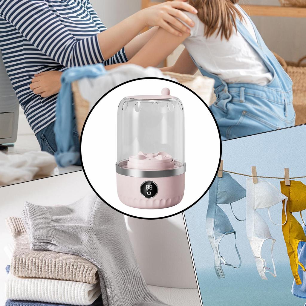 Portable Washing Machine 1L Underwear Washing Machine Clothes Laundry Fabric Appliances For Apartments Dormitories Travel