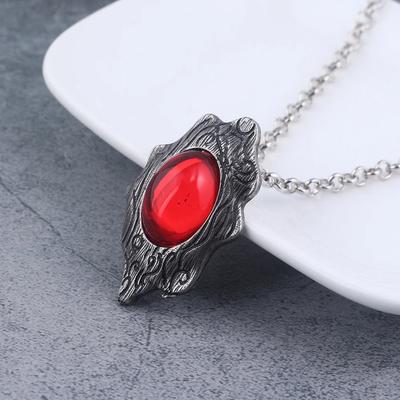 DMC Devil May Cry Hanger Ketting Devil Hunter Dante Perfecte Amulet Rode Kristal Kettingen voor Vrouwen Mannen Choker Sieraden