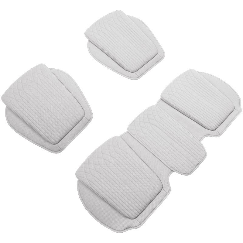 For Tesla Car Cushion Nappa Leather Breathable Non-slip Car Seat High Rebound Pad Seat Cushion Four Seasons Universal Auto Seat
