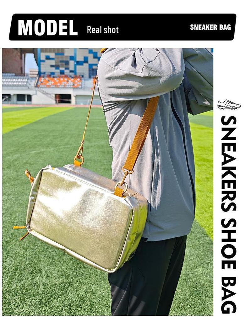 Portable Waterproof Golf & Sports Shoe Bag - Handheld Storage for Sneakers & Basketball Shoes