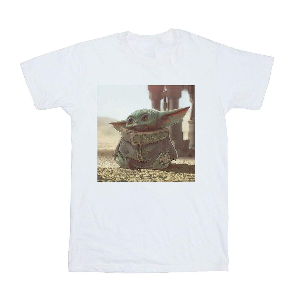 Star Wars Boys The Mandalorian The Child Scene T-Shirt