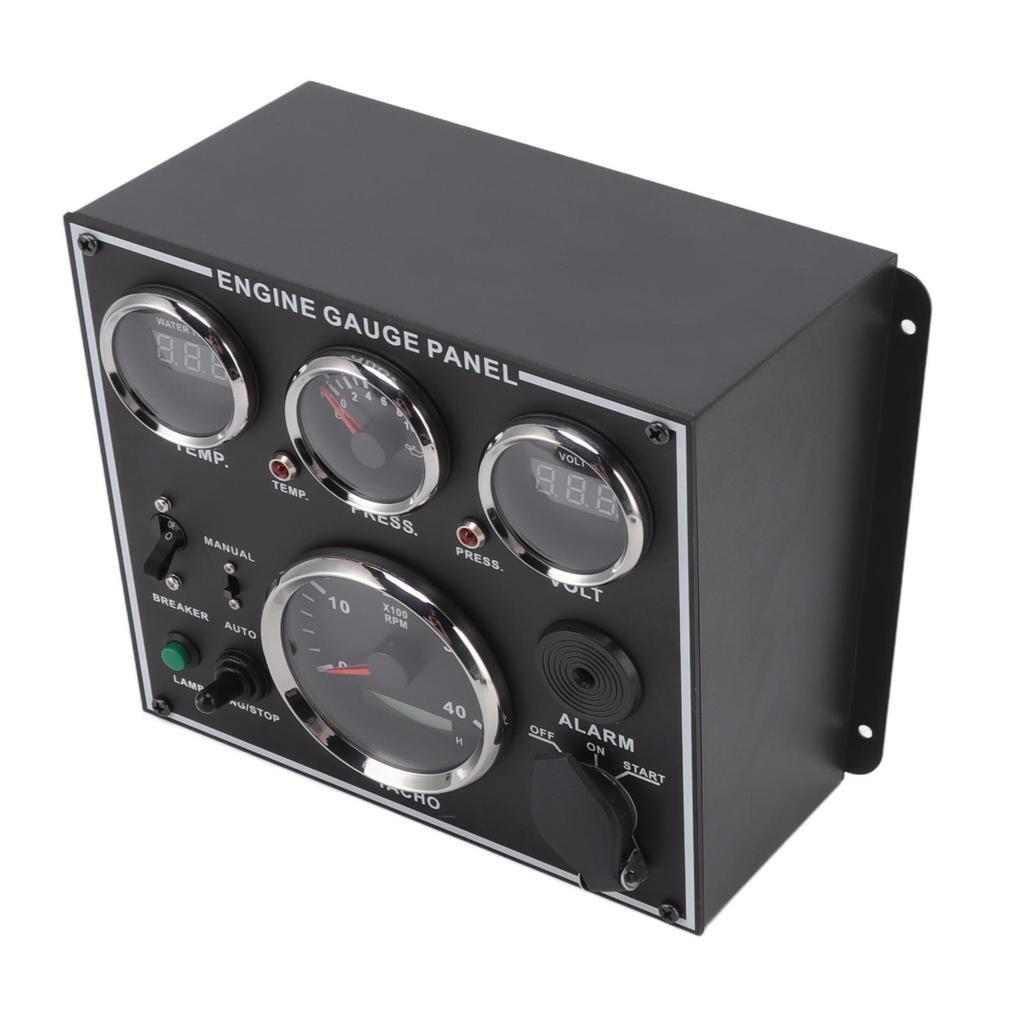 Engine Gauge Panel Water Temperature Oil Pressure Gauge Voltmeter Tachometer for Generator RVs Boats Ships Vehicles