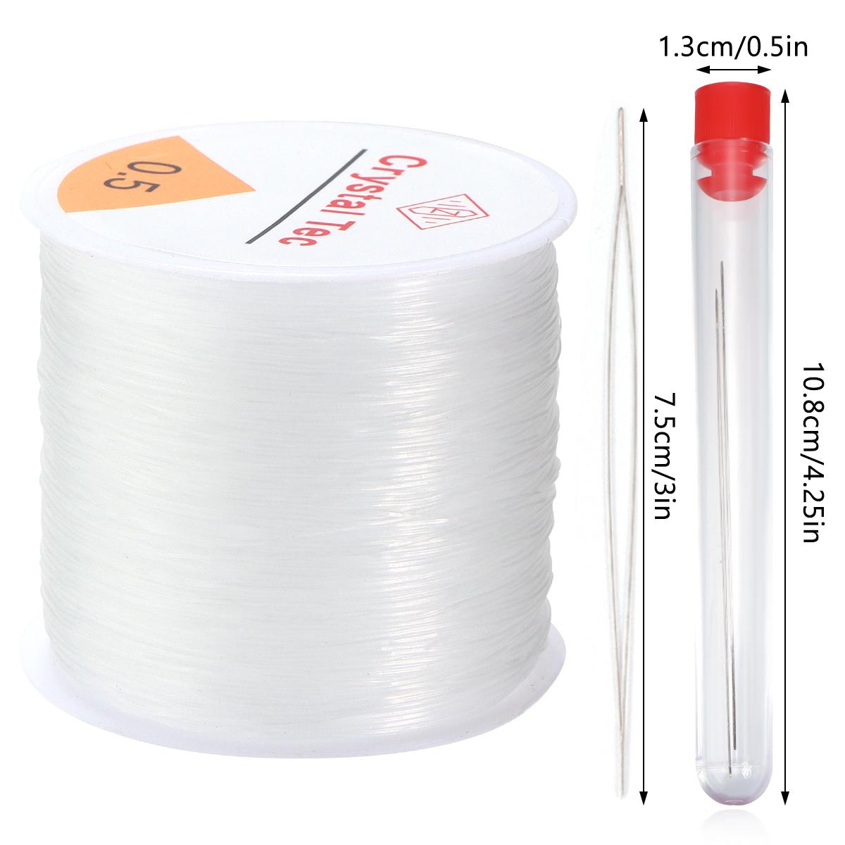 

0.5-1.5mm Crystal Elastic Line Stretch Cord With Beading Needles Kits For Jewelry Making String Thread DIY Bracelet Beaded Tools