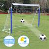 243.8cm X 152.4(8x5FT) Soccer Goals for Backyard Portable Net Collapsible Metal Base, Quick Setup Net for Indoor Outdoor Training with Carry Bag