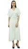 Bimba Rayon Solid Pattern Caftan Maxi Dress Women's Night Gown Kimono Dress