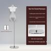 Korean Style Flat Body Female Mannequin with Wide Shoulders for Women's Clothing Display