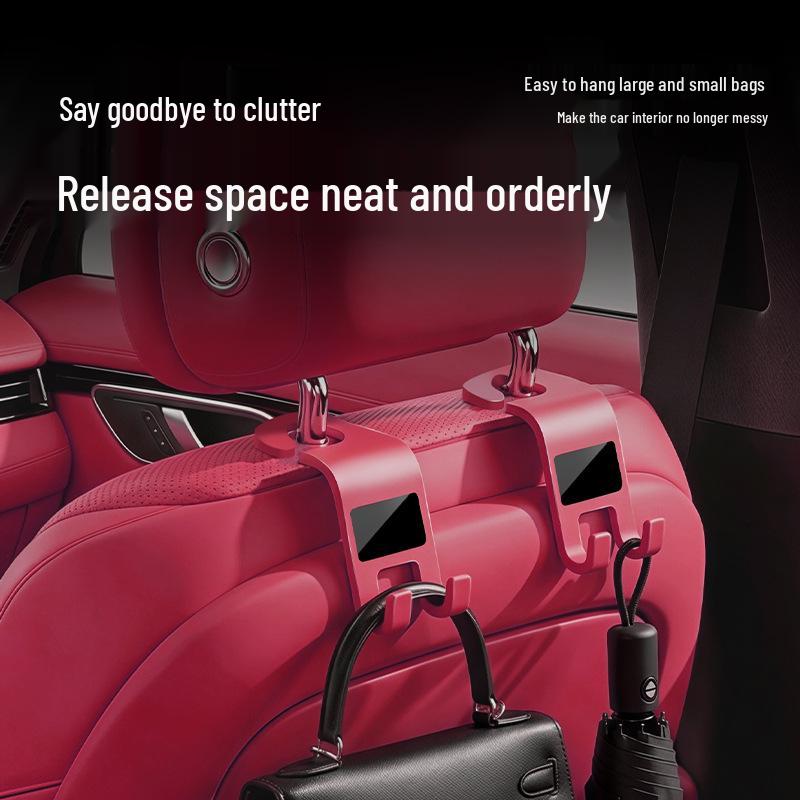 Multi-Functional Invisible Car Hook for Rear Seat Headrest