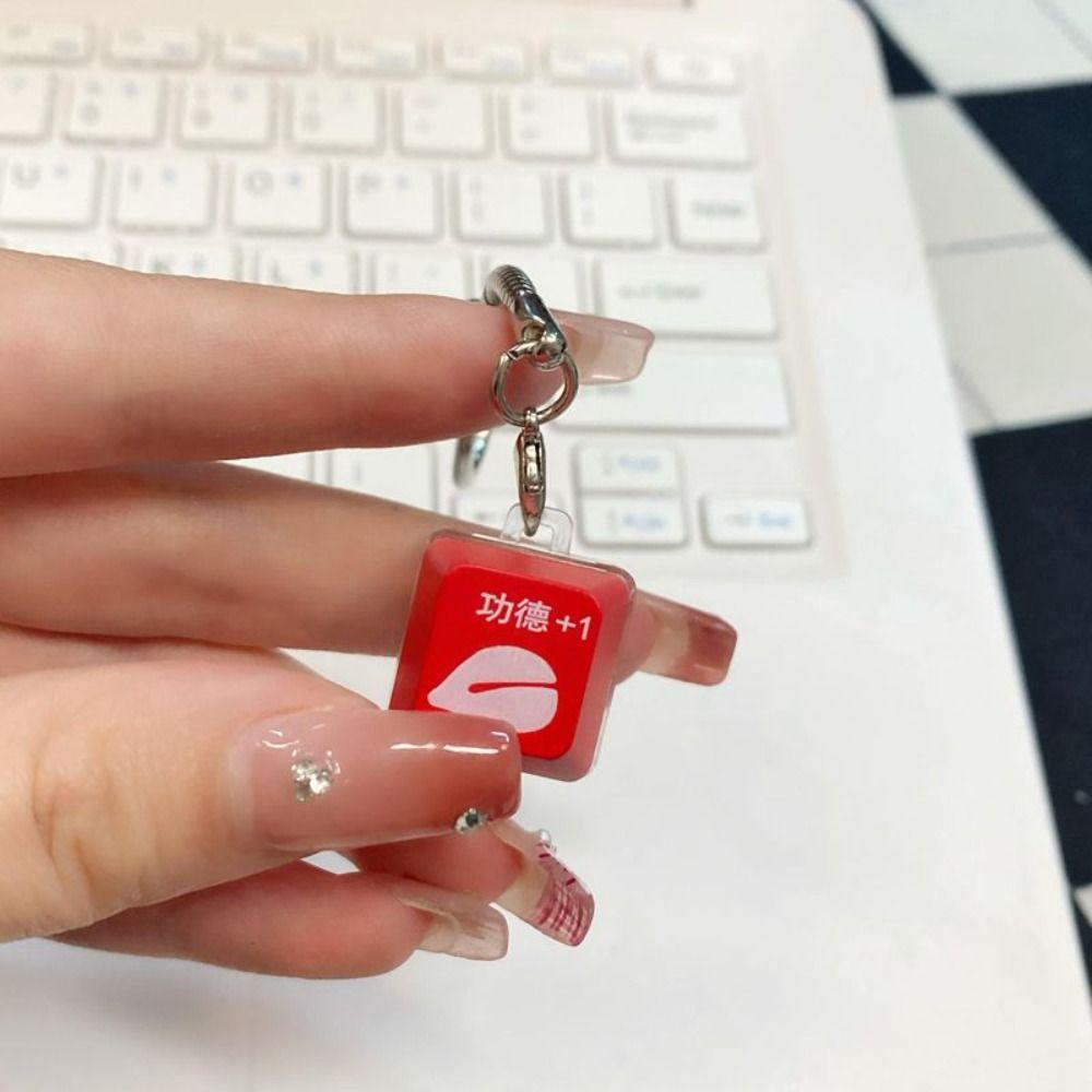 ABS Button Decompression Keychain Keyboard Button Decompression Toys  Children Adult