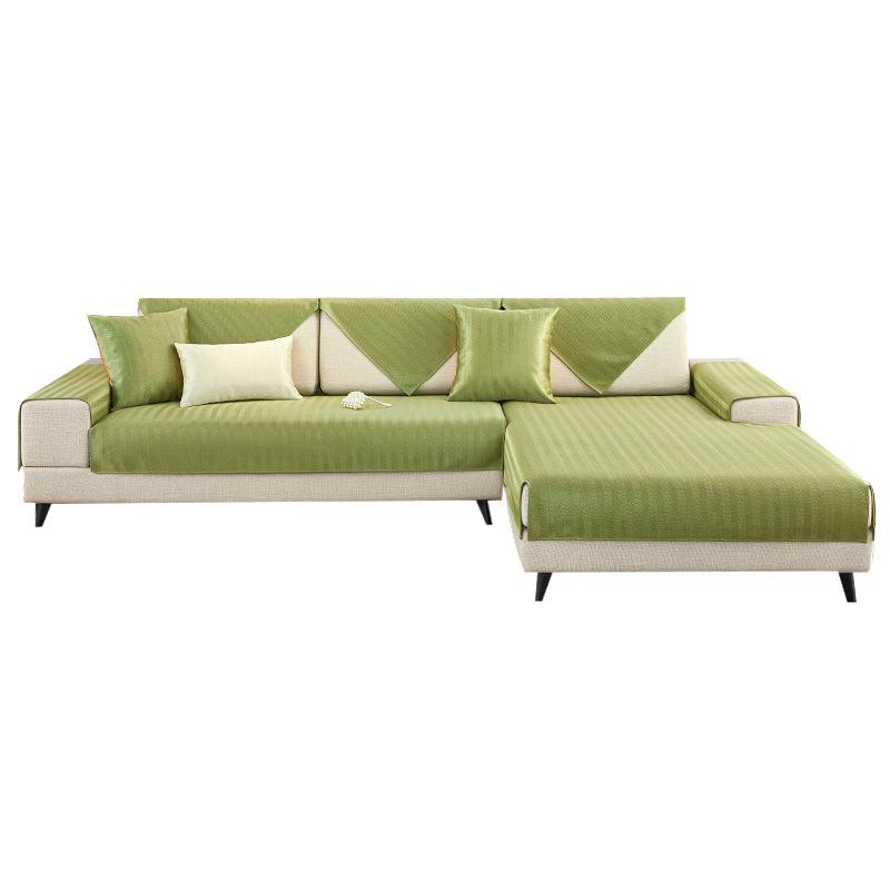 Cooles Eisseiden-Sofakissen für den Sommer, Sommersitzkissen für den Sommer, rutschfester Sofabezug, Neu 2024, Sitzkissenbezug, Stoff