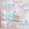 Pentagram Butterfly Balloon Set Iridescent Heart-shaped Balloon New Foil Balloons  Birthday Party