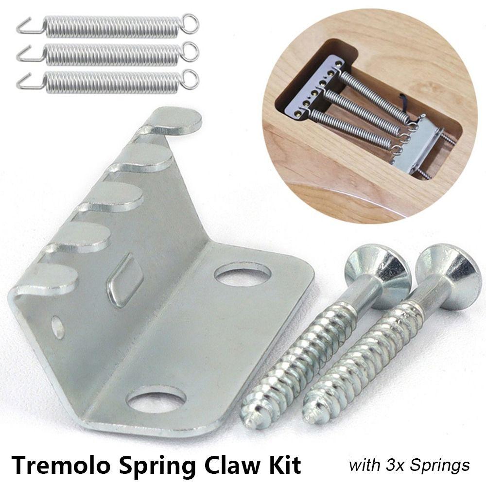 1Set Vintage Tremolo Claw with Installation Screws Tremolo Bridge Springs Electric Guitar Accessory