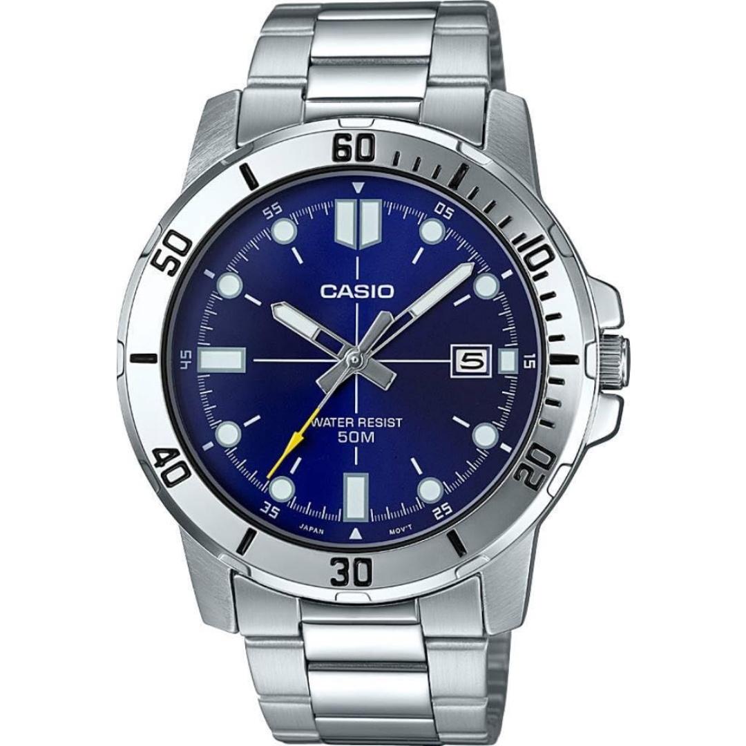 Casio Vīriešu Enticer Nerūsējošais Tērauds Zila