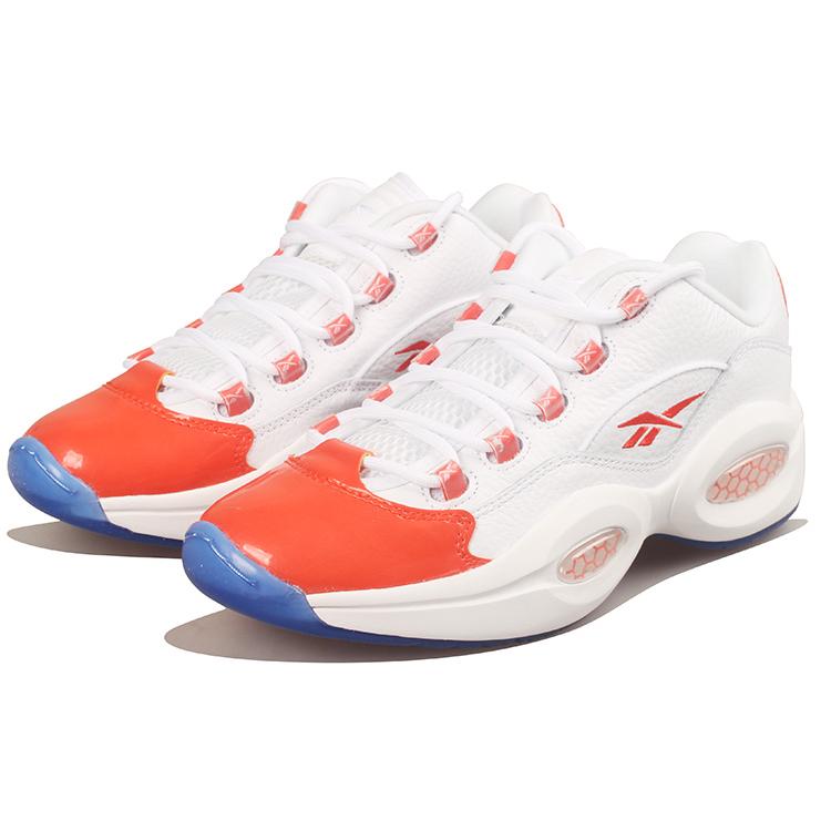 New Reebok Question Low Patent Toe Orange FX4999