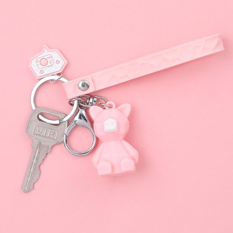 Креативный ПВХ силиконовый геометрический вырез автомобильная сумка кулон брелок подарок — фото 4