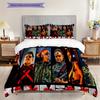 Rock Band Performance Theme Bedding (1 * Duvet Cover + 2 * Pillowcase, Without Core) 2D Flat Duvet Cover and Pillowcase Christmas Birthday Gift