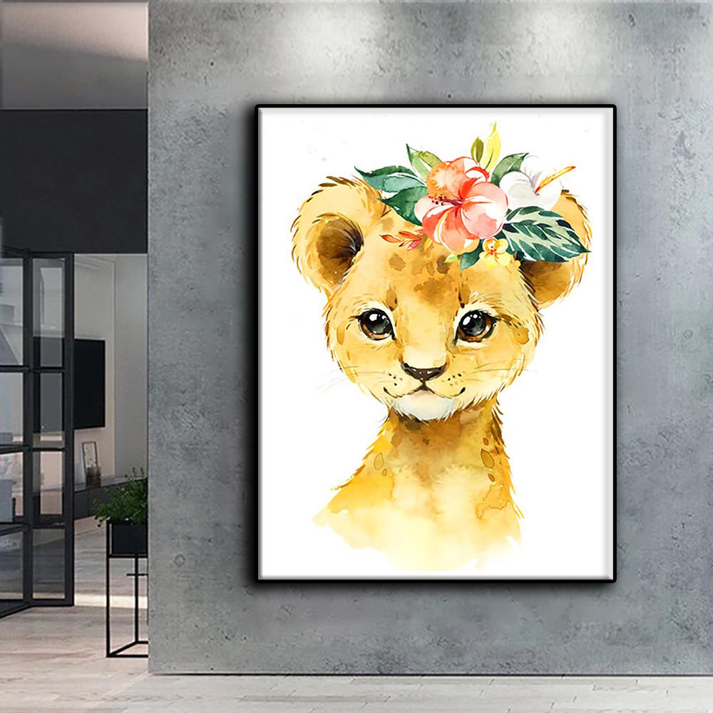 5D-Diamantgemälde zum Selbermachen, Cartoon-Tier-Kreuzstich-Set, voller Bohrer, Stickerei, Mosaik-Kunst, Bild von Strasssteinen, Geschenk