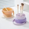 Makeup Brush Cleaning Bowl Beauty Egg Cleaning Tool Storage Set Brush Powder Puff Dry Cleaning Silicone Drying Shelf