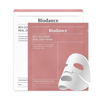 Bio Collagen Real Deep Mask 4ea , Hydrating Overnight Hydrogel Mask