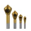 Chamfering & Countersink Drill Tool for Wood & Aluminum - Internal Chip Removal, Tapered Hole & Screw Countersink.