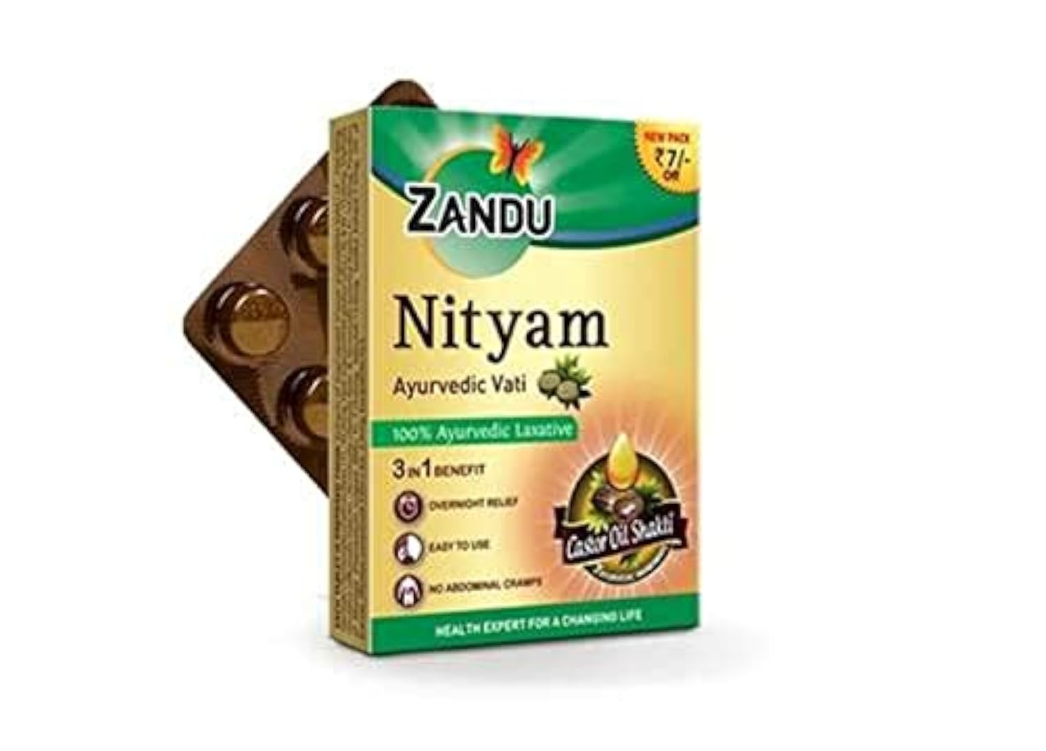 

Zandu Nityam Tablet 12 Tablets X Pack Of 15 | Gentle Digestive Support & Stomach Care Aid