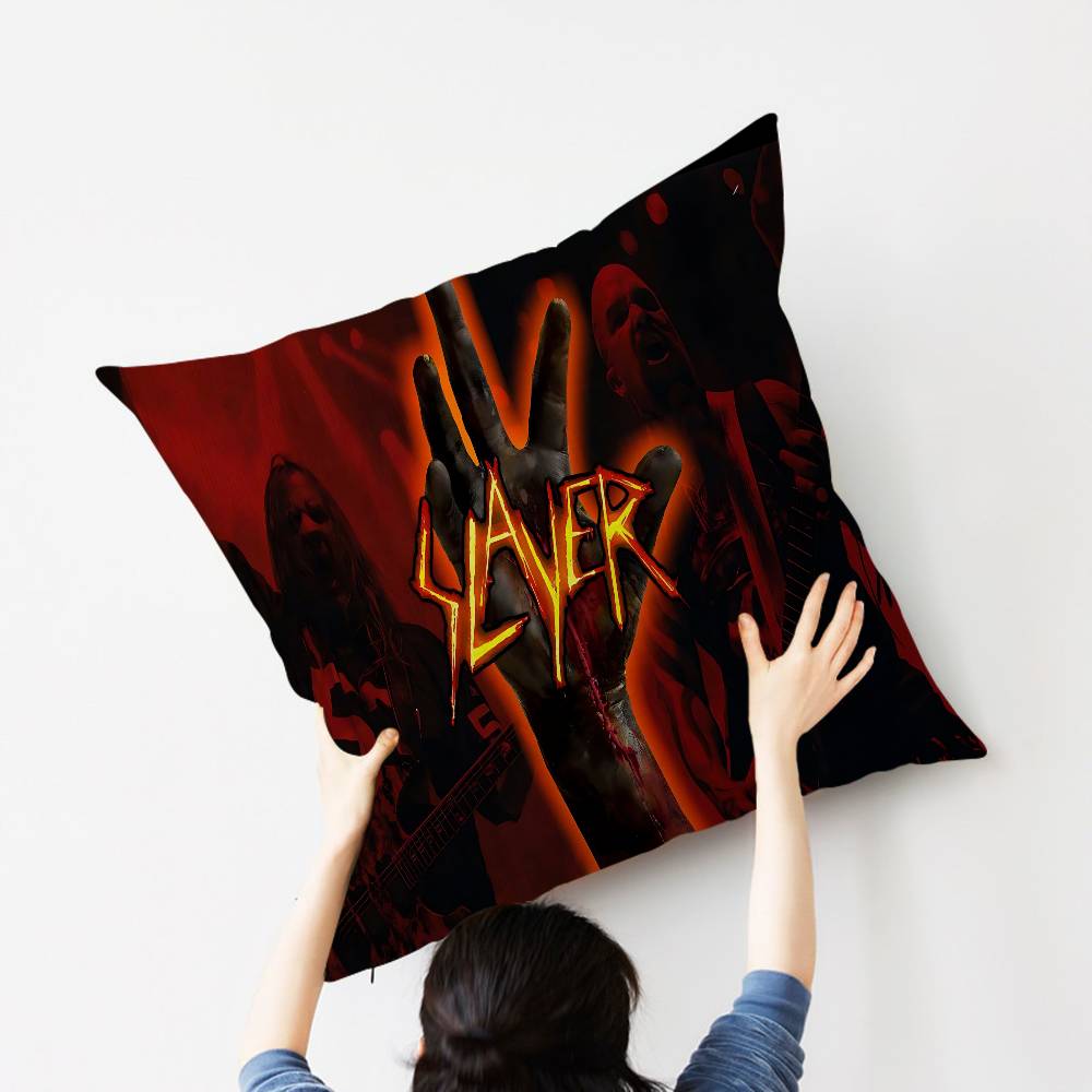 Band S-Slayer K-Kerry King 45*45cm Cushion Cover Pillow Cover Decor Pillowcase Home Pillowcase for Couch Pillow
