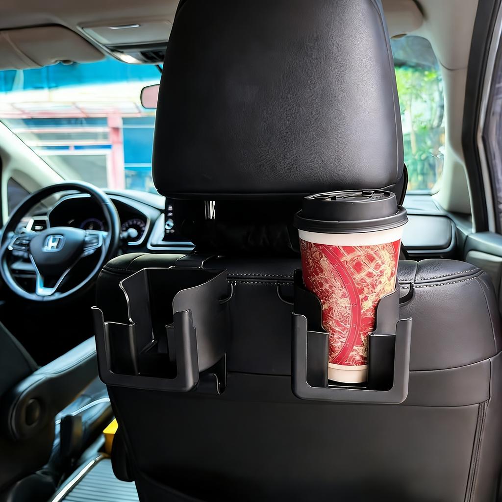 S Universal Car Seat Back Storage Organizer With Cup Holder, Phone Holder & Hooks, Space-Saving Car Organizer For Bottles