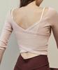 Debiweeo Enjoy Wrap Crop Top Devi-T0096-Salmon Pink