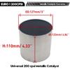 Filtres pour convertisseur catalytique à flux de haute qualité 114 x 100 mm 200 CPSI, convertisseur catalytique métallique universel en nid d'abeille