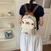 Schoolbag1011 New cartoon chef dog polka dot backpack female cute embroidered student schoolbag large capacity commuter backpack