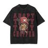 Adoptați Tony Tony chopper Pălărie de paie drăguță Ren Ones Pieces Tricou spălat Streetwear Hip Hop Tricouri vintage Tricouri Unisex Femei