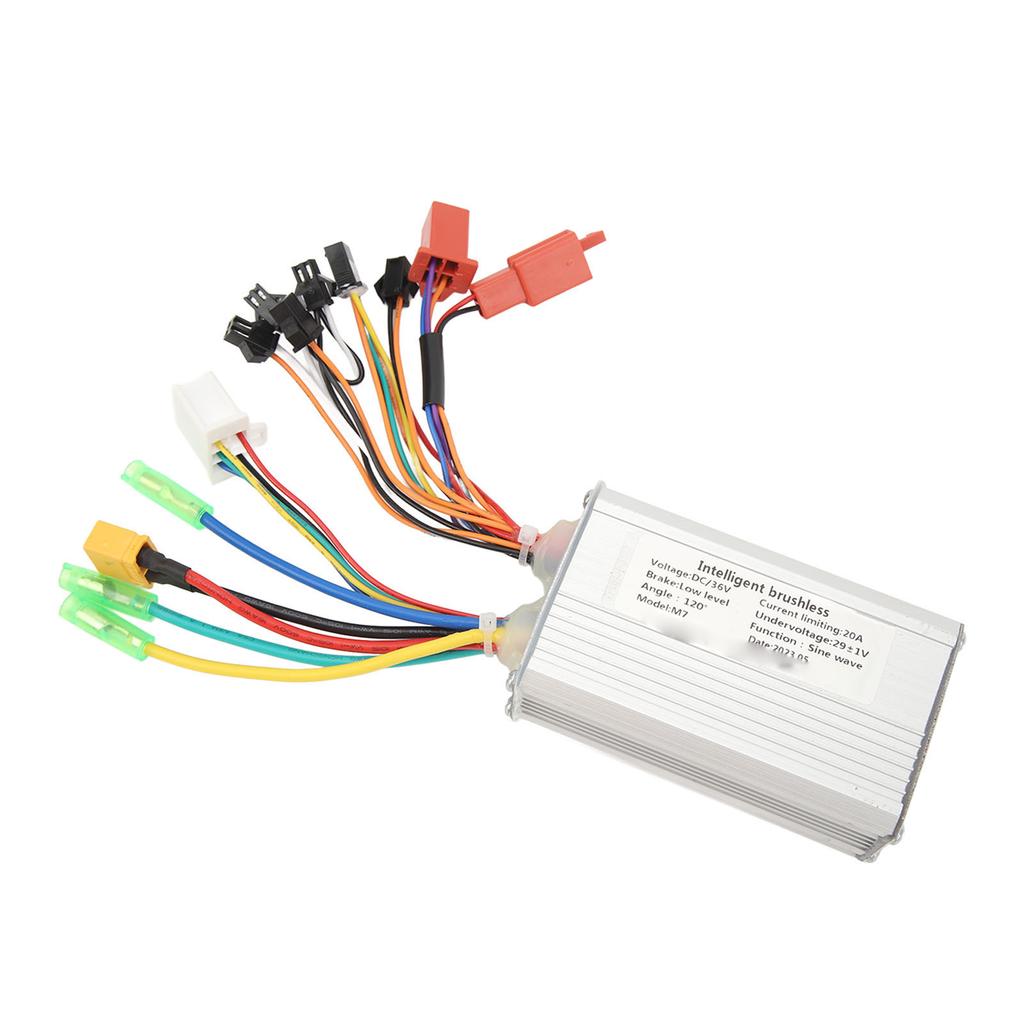 36V 20A Bicycle Controller Aluminum Alloy Multi Protection Scooter Motor Speed Controller for Electric Bicycle