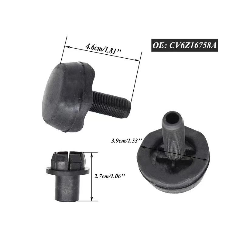 CV6Z16758A Rubber Floor Mat and Engine Hood Stopper for Ford Focus/Lincoln