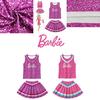 Barbie The Movie La La Land Halloween Cheerleader Costume For Children Sizes)