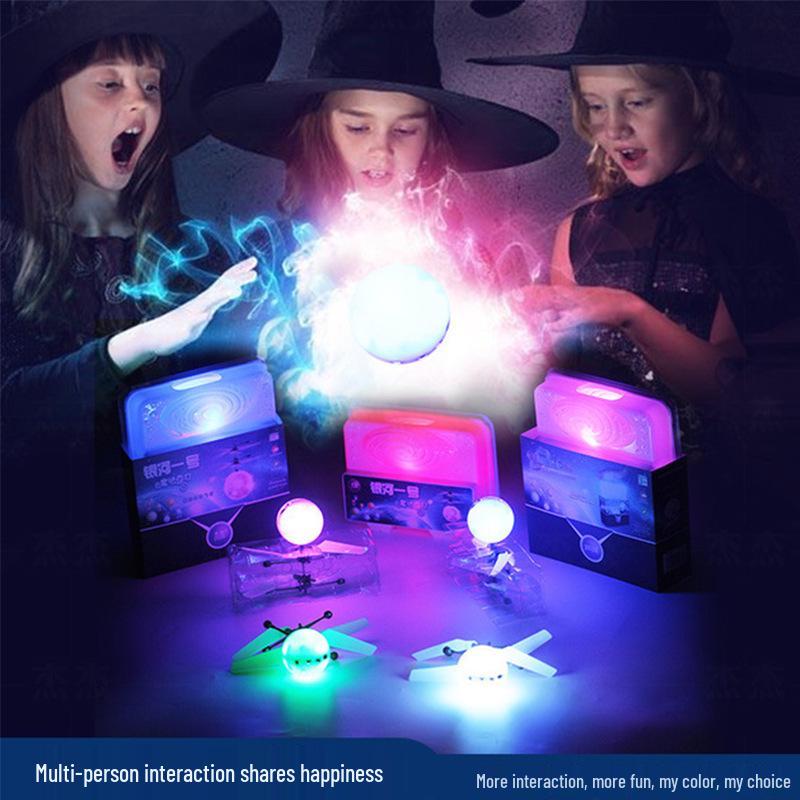 Smart Induction Fairy Helicopter: Seven-Color Crystal Ball Toy