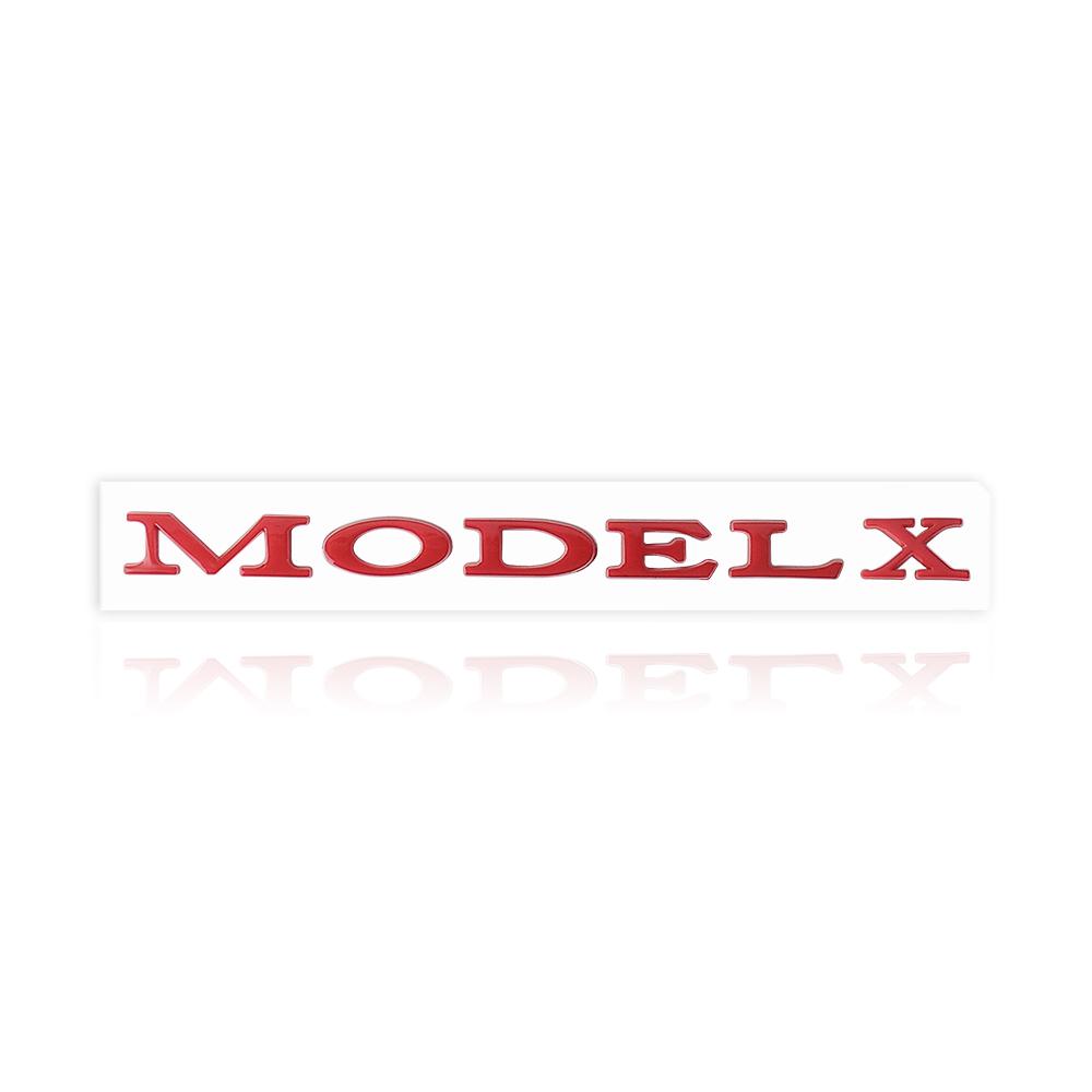 1Pcs Car ABS Badge Letter Label Space X Logo Tail Trunk Sticker For Tesla SpaceX Model 3 Model Y Model S Model X DUAL MOTOR Coil