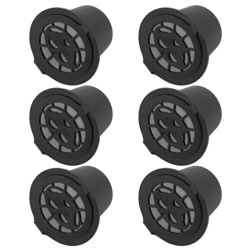 6 Pieces Refillable Coffee Capsule Reusable Plastic and Stainless Steel Filter Baskets Replacement for   Gusto
