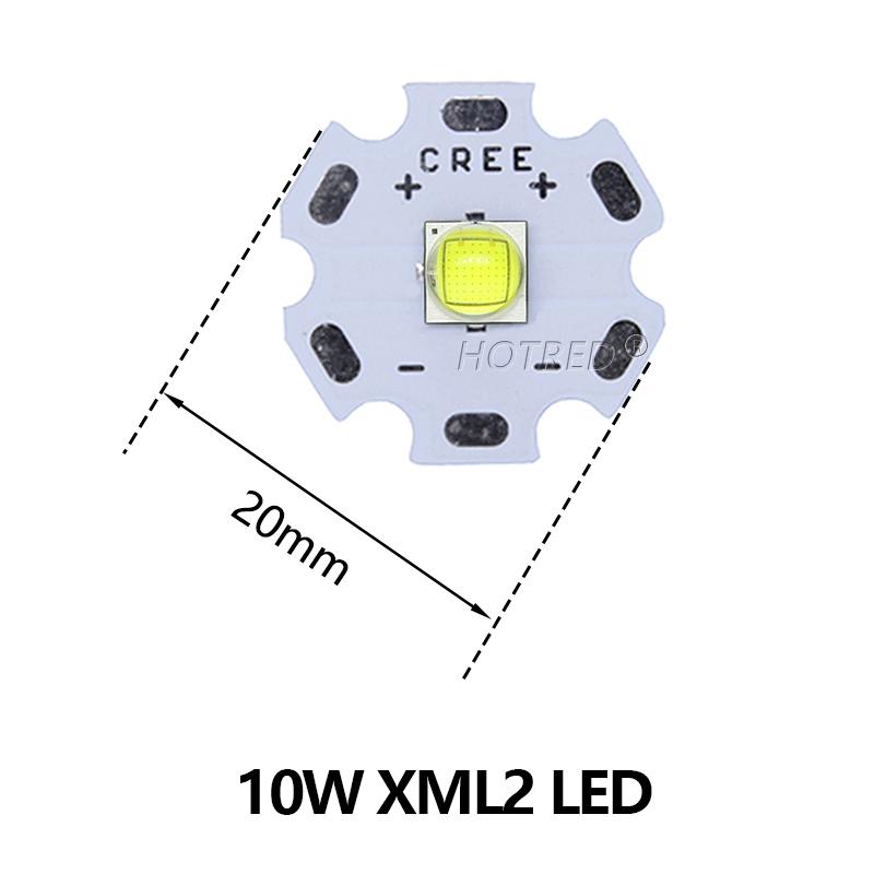 3W 5W 10W 18W T6 XML2 Hochleistungs-LED 3V XPE XHP50 6V 3,5*3,5mm/5*5mm DIY Taschenlampen Teile Perle Für Fahrradzubehör Stirnlampe