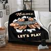 Custom Name Game Controller Theme Printed Blanket - Perfect for Couch, Bed, Travel & Outdoor Use | Machine Washable, Cozy & Durable.