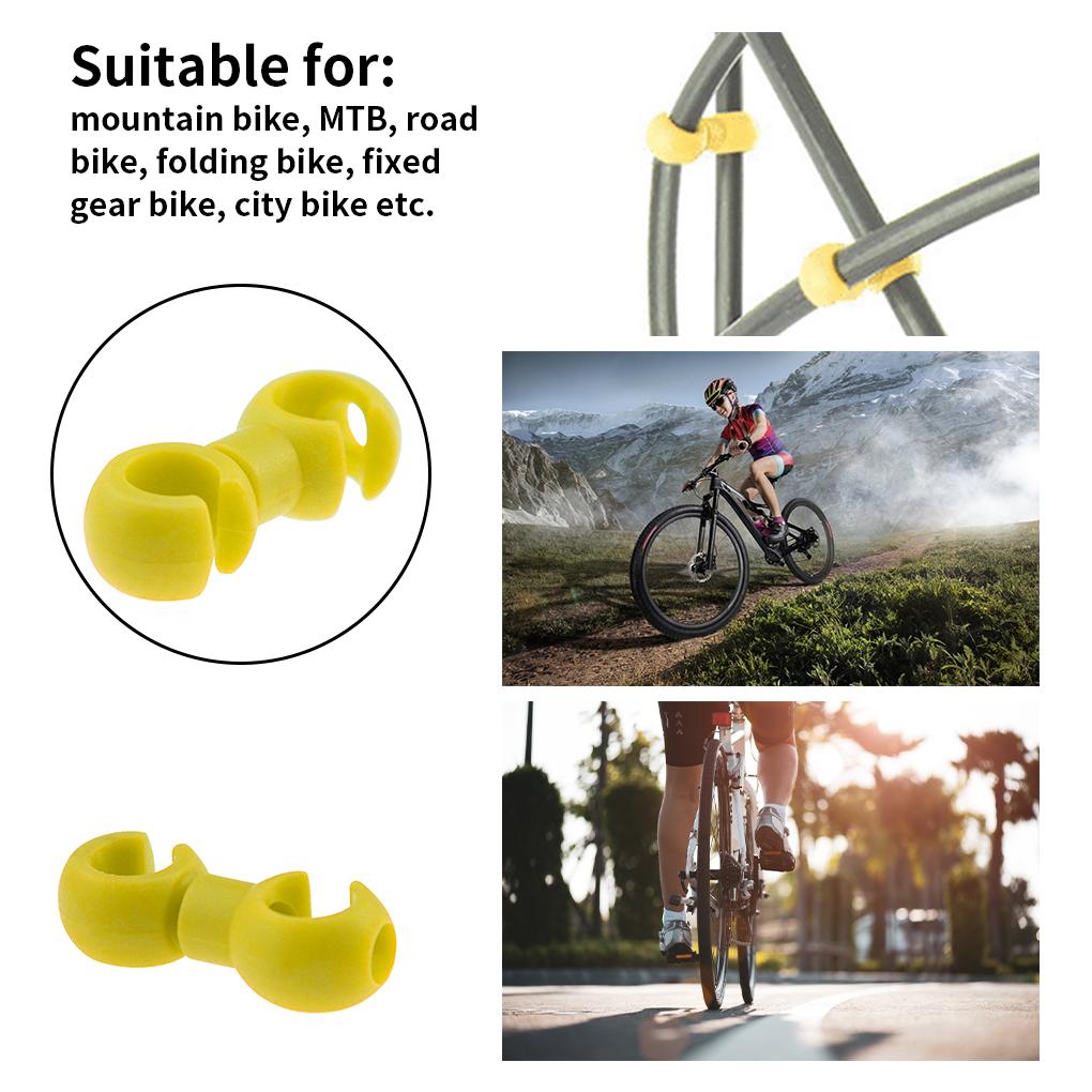 10 Pcs/set Brake Cable S Style Clips Buckle Hose Guide Bike