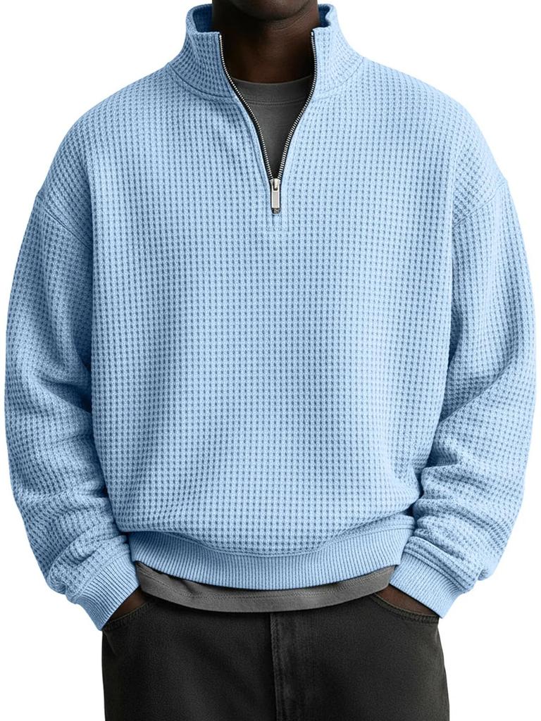Felpa con zip da uomo per autunno inverno, casual, vestibilità larga, felpa con cappuccio