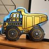 Giocattoli Morbidi Divertenti da Costruzione Cartone Animato Bulldozer Escavatore Camion Bambola di Pezza Morbido Cuscino da Abbraccio Cuscino per Sedia Regalo Bambini Ragazzi Tempo di Gioco