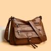 Soft Leather Single-shoulder Crossbody Bag for Middle-aged and Elderly Mothers
