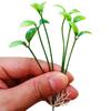 10Pcs Bean Sprout Artificial Fake Plant Plastic Potted Home Office Table Desk Decor