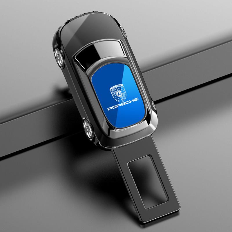 1PC Car Seat Belt Buckles Safety Belts Extender Plug Accessory For Porsche 911 Cayenne Carrera-GT 928 Panamera Boxster Macan 918