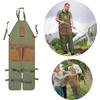 Gartenschürze,Schürze Mann,Ernteschürze mit Taschen,Wasserdicht,Verstellbar,Verstärkte Knie zum Rasenmähen und Rasenpflege