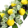 Flower Swag, Artificial Lemon Floral Swag, Door Swag Wreath Twig Simulation Hanging Ornament for Home Wedding Wall Door Decoration