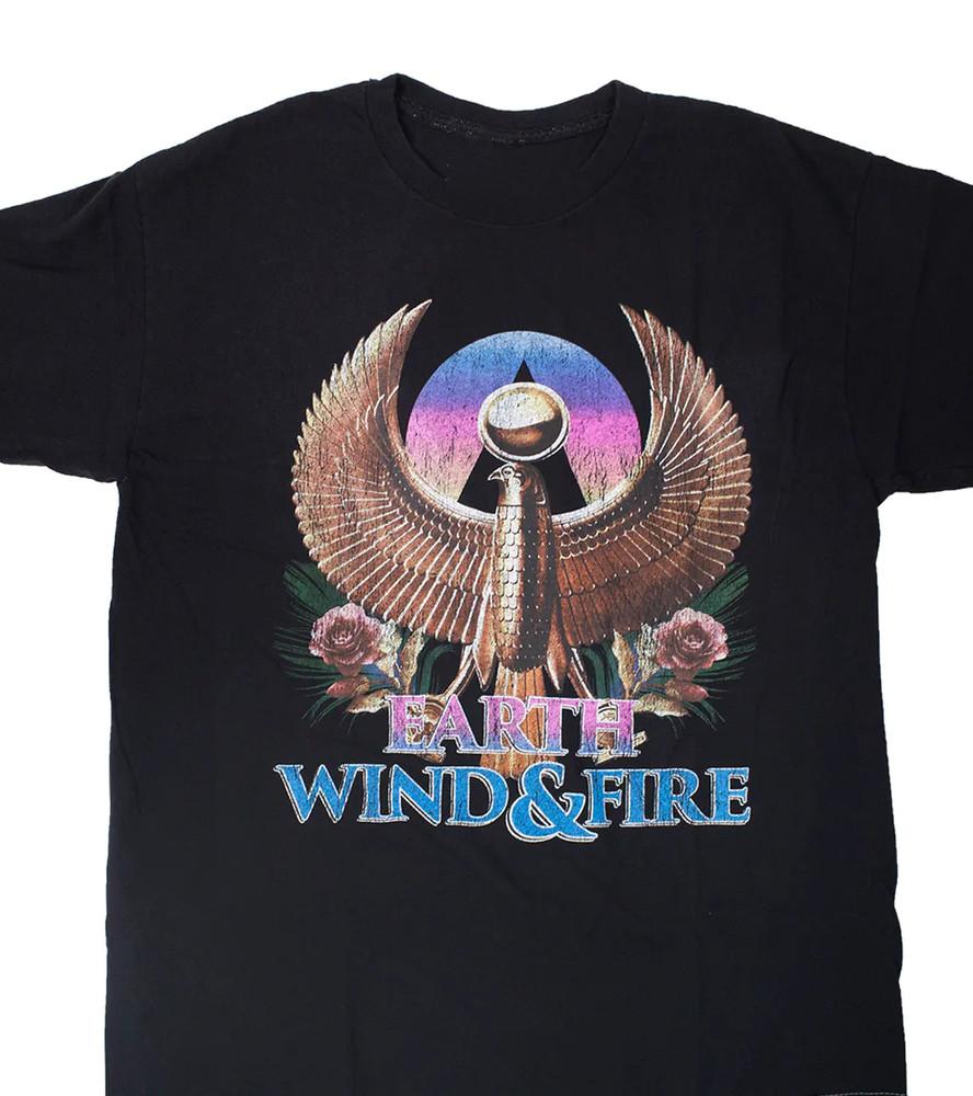 Vtg 90s Earth Wind and Fire Gift For fan Black All Size Shirt VC1096 Unisex T-Shirt XXXL