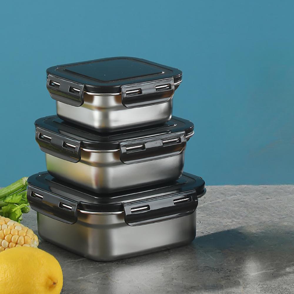 Edelstahl Frischhalte-Vorratsdose, Ultra-Großraum Lunchbox, Fruchtaufbewahrung, Camping Picknick Lunchbox