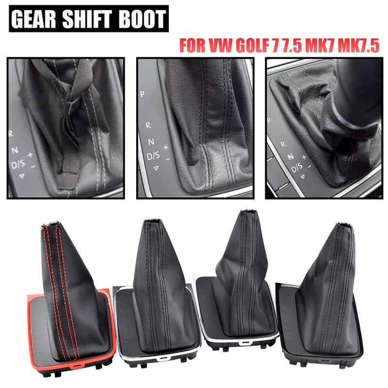 Pro VW Golf 7 7.5 MK7 Auto s levostranným řízením Stylingový Rám Držák Rámeček Řadicí Páky Kožená Manžeta