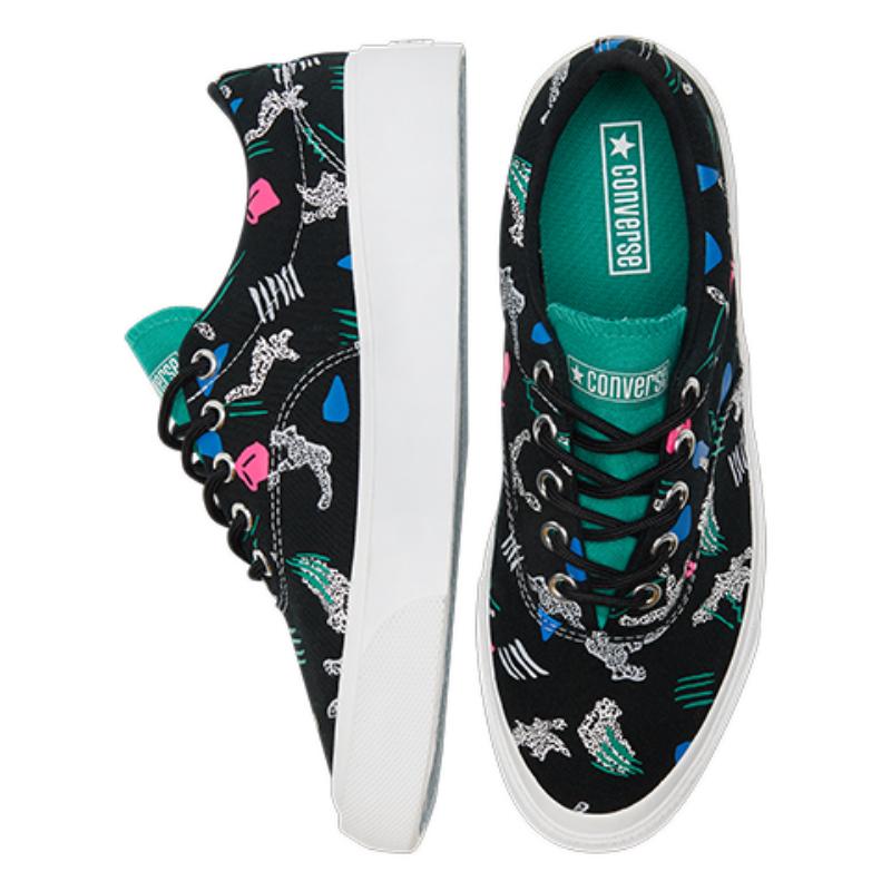 Converse Skidgrip Comfortable and Versatile Low-Top Canvas Shoes Unisex Black